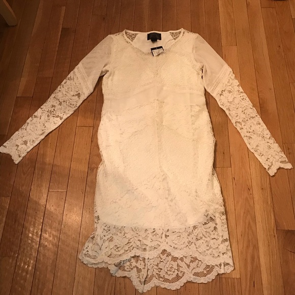 H&M White Lace High Low Dress - Picture 3 of 8